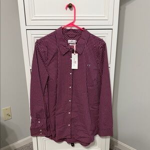 Vineyard Vines Pink and Blue Checkered Button Down Shirt